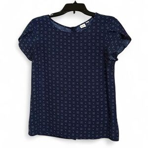 GAP Navy Blouse with White Pattern